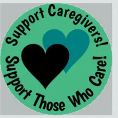 Support Caregivers! 6"x 6" Sticker