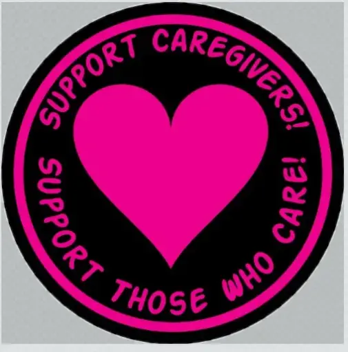 Support Caregivers! 6"x 6" Sticker